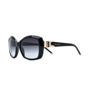 Bulgari Black and Gold Oversized Sunglasses